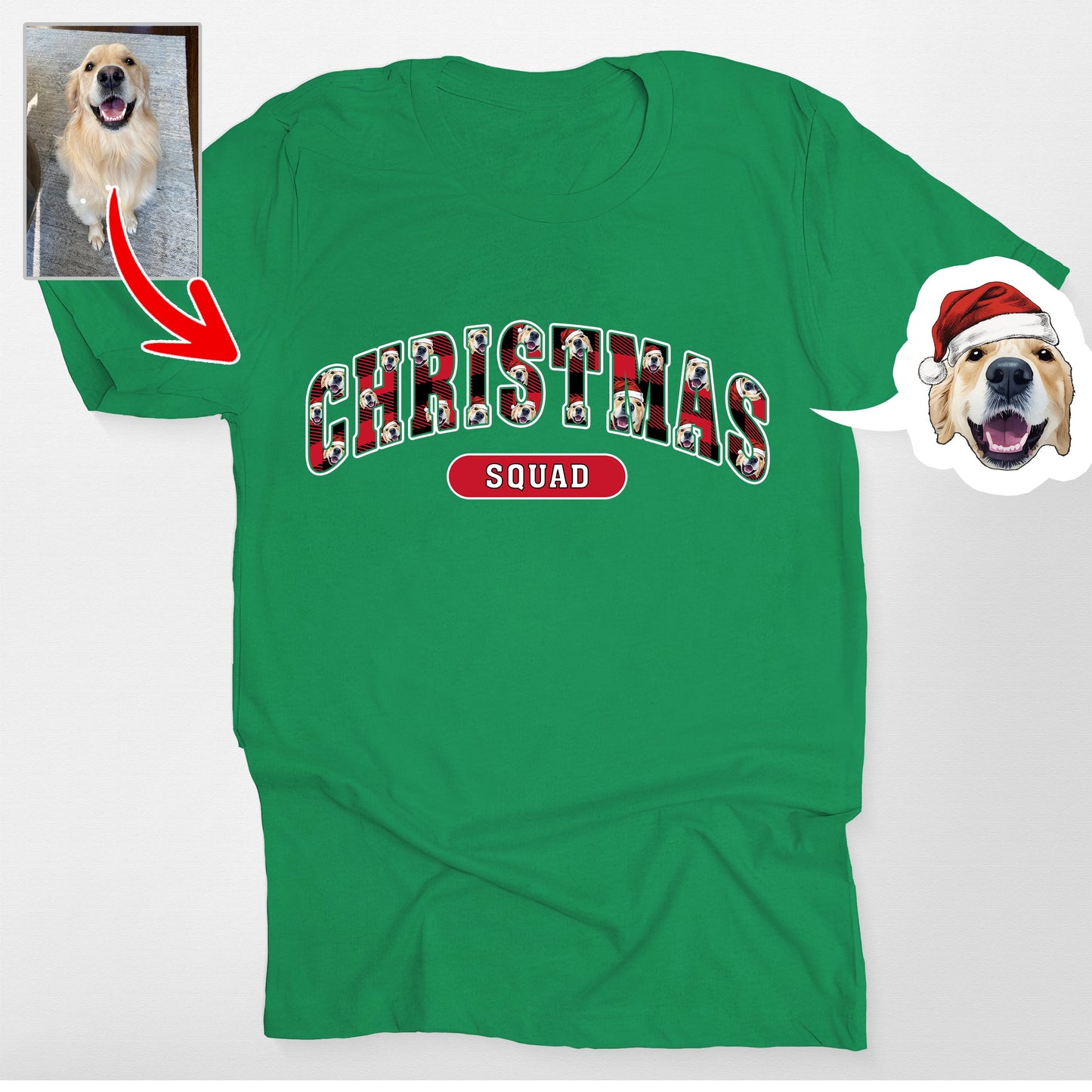 Custom Bella Canvas Christmas Family Squad Shirt (view 2)