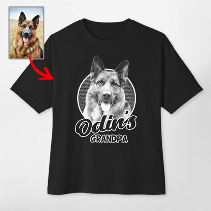 Custom Dog Portrait Oversized T-Shirt for Dog Lov, custom pet portrait gift for pet lovers (view 2)