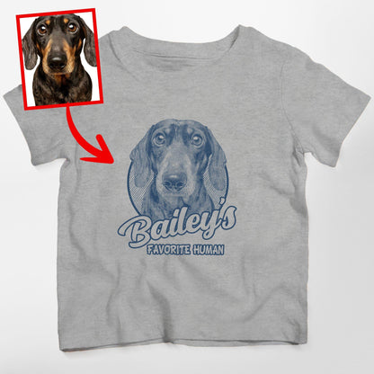 Custom Dogface Unisex Shirt for Kid, custom pet portrait gift for pet lovers (view 11)