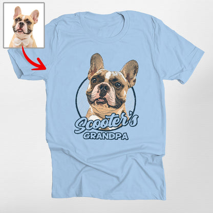 Custom Dogface with Colorful Style T-Shirt, custom pet portrait gift for pet lovers (view 11)