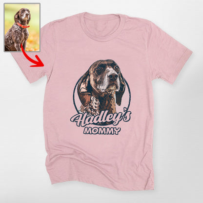 Custom Dogface with Colorful Style T-Shirt, custom pet portrait gift for pet lovers (view 25)
