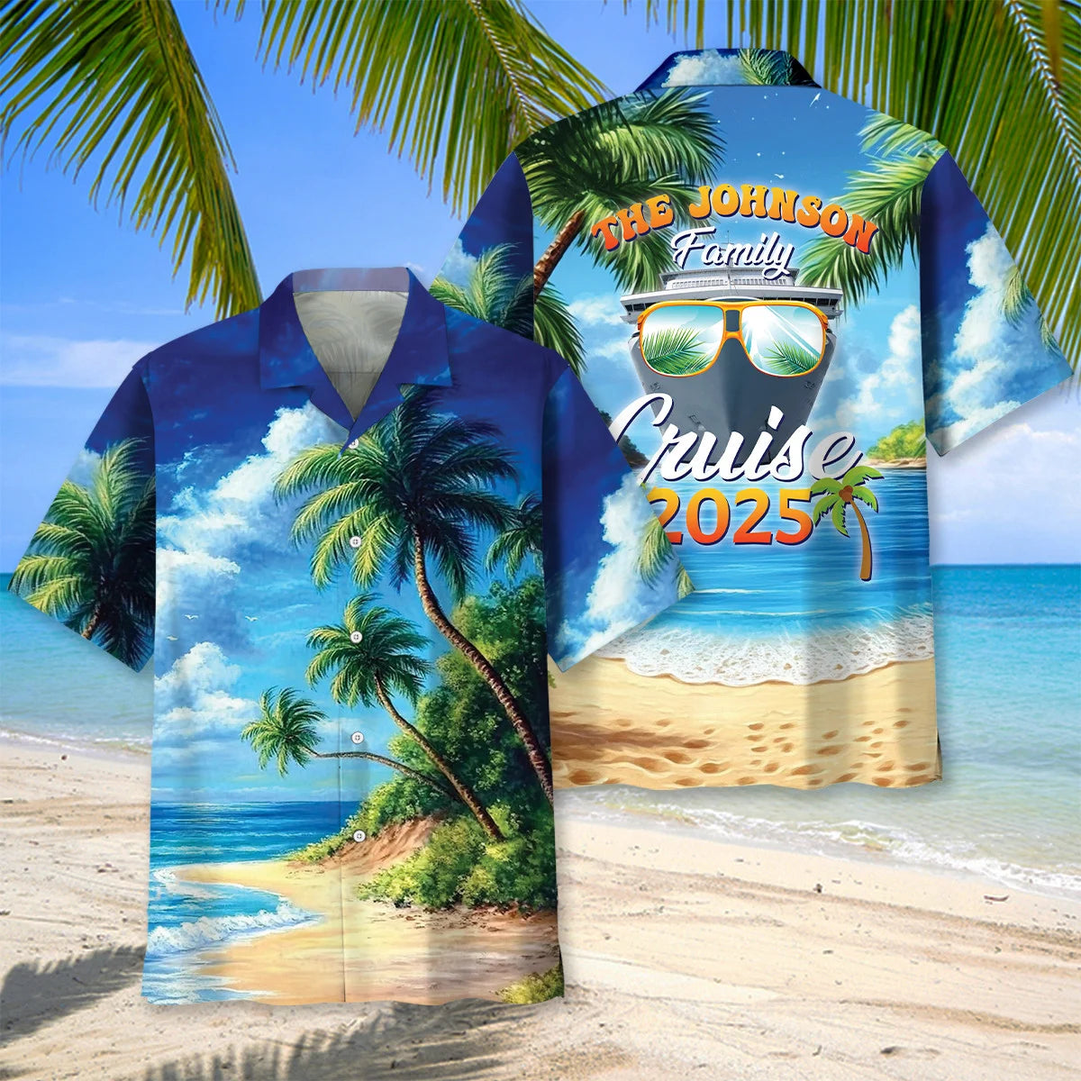 Custom Family Name Cruise Hawaiian Shirt