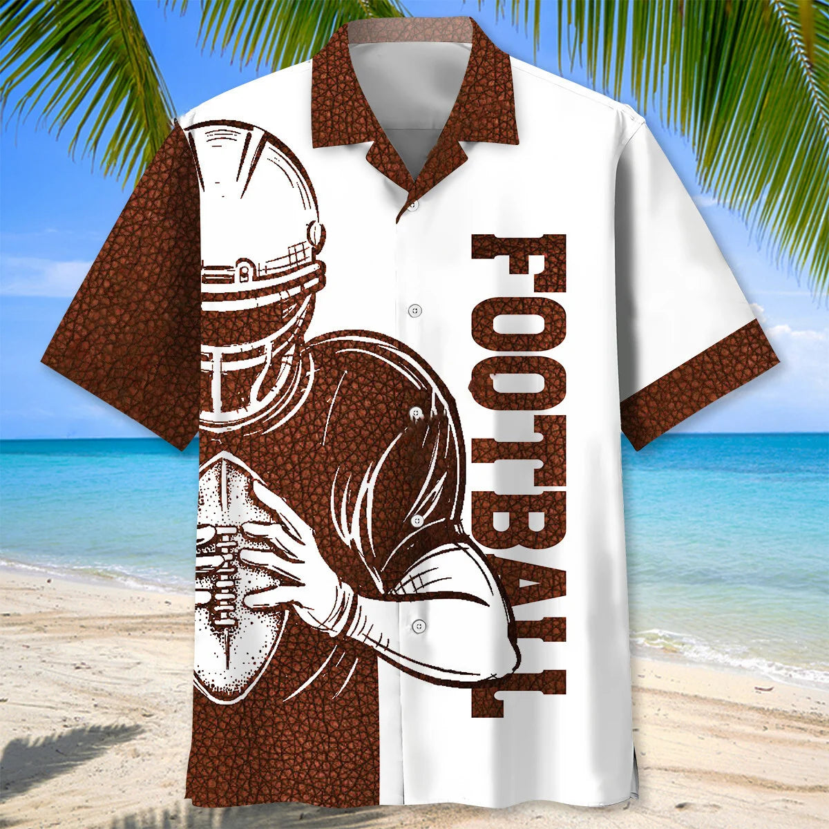 Custom Name American Football Hawaiian Shirt