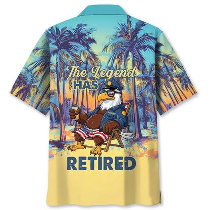 Custom Name Police Summer Vacation Hawaiian Shirt