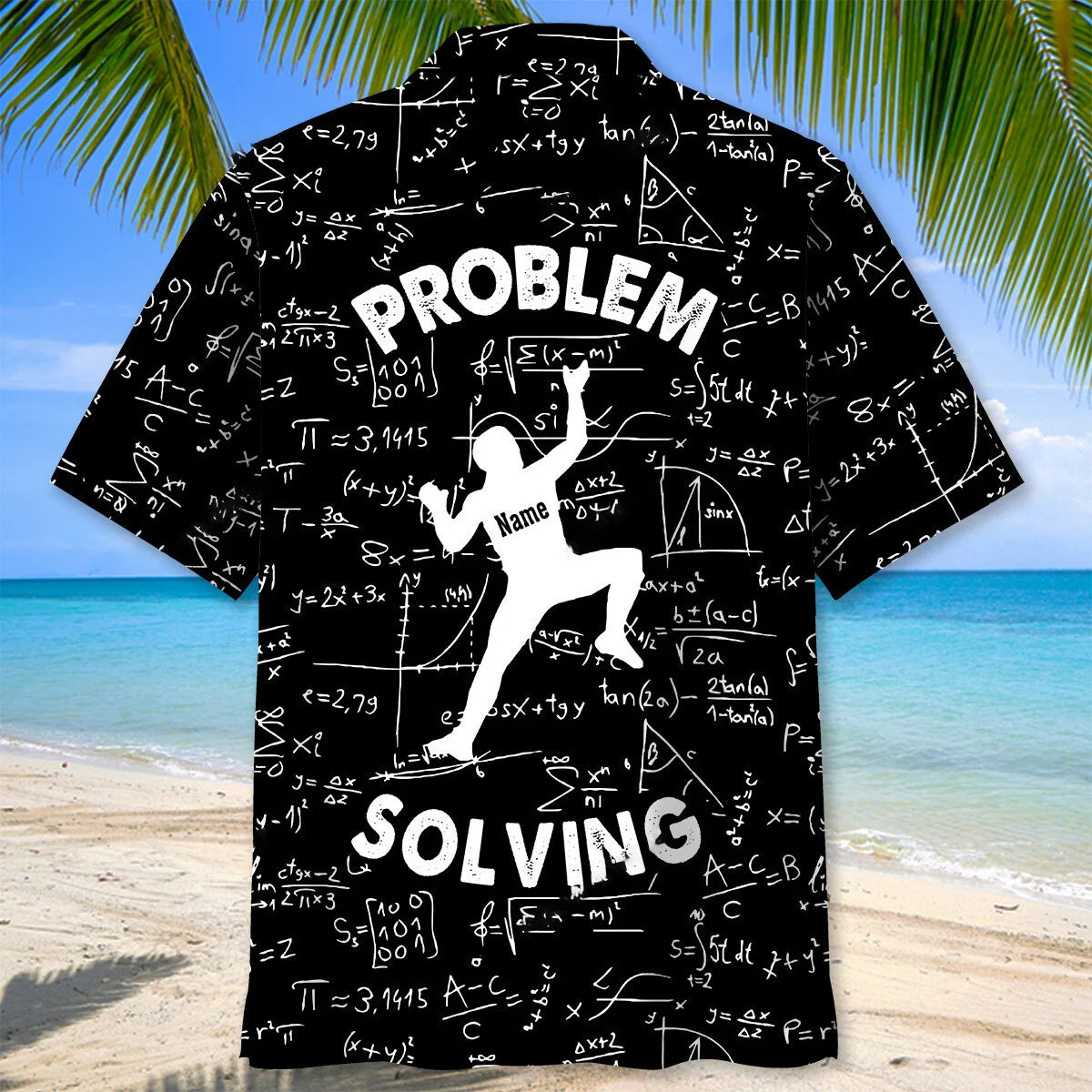 Custom Name Problem Solving Funny Math Hawaiian Shirt