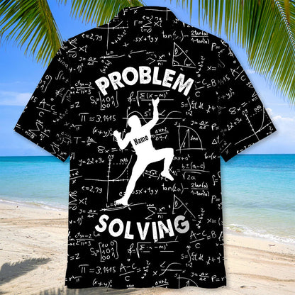 Custom Name Problem Solving Funny Math Hawaiian Shirt