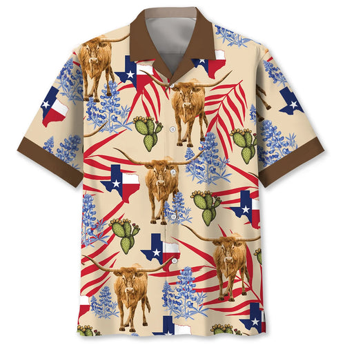Custom Name Texas Hawaiian Shirt