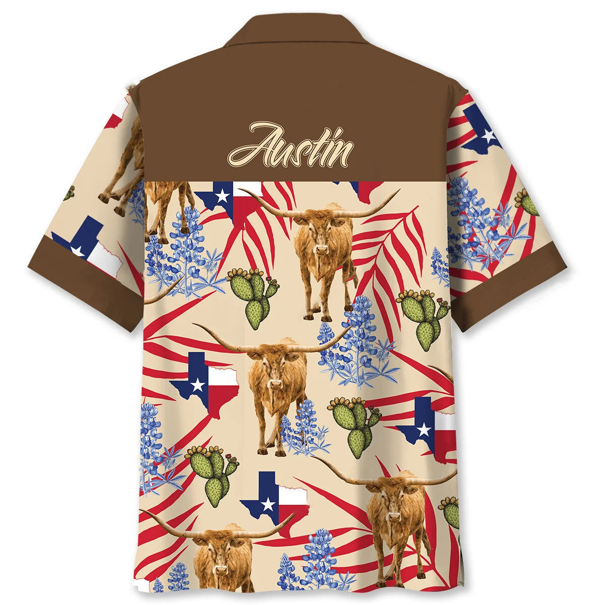 Custom Name Texas Hawaiian Shirt