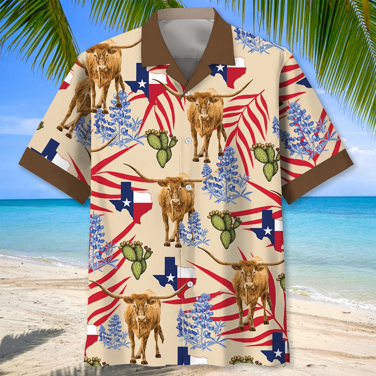 Custom Name Texas Hawaiian Shirt