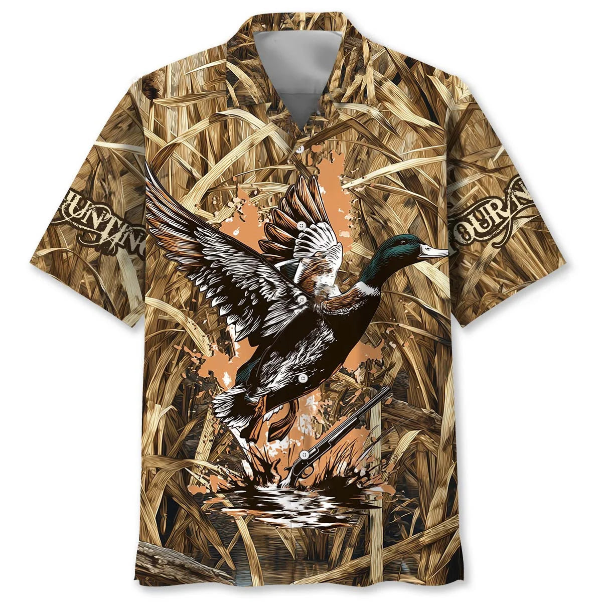 Custom Name Vintage Duck Hunter Hawaiian Shirt