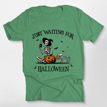Custom Skeleton Pumpkin Dog Unisex T-Shirt, custom pet portrait gift for pet lovers (view 5)