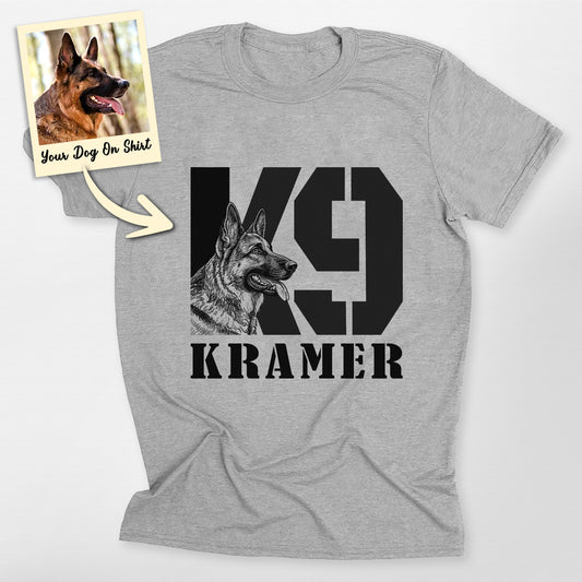 Customized German Shepherd Shirt K9 Handler Police