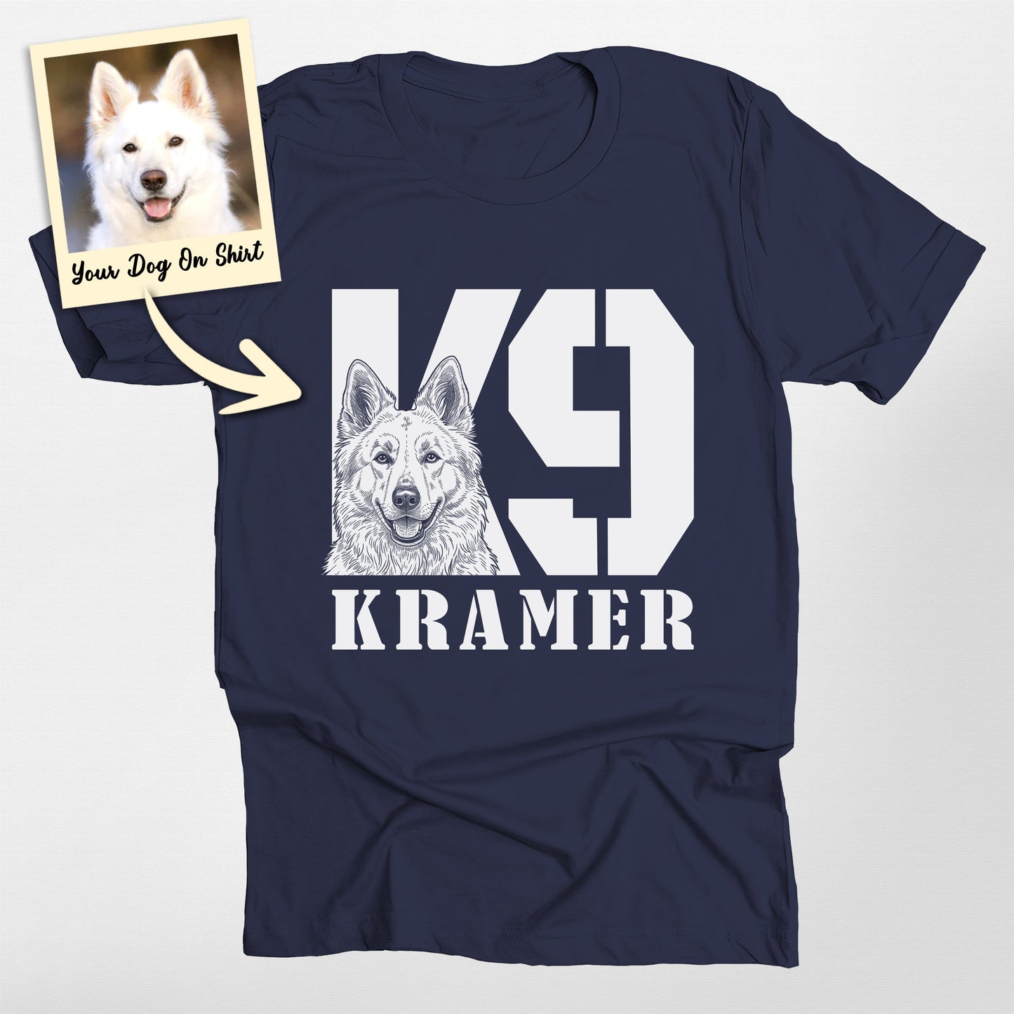Customized German Shepherd Shirt K9 Handler Police (view 4)