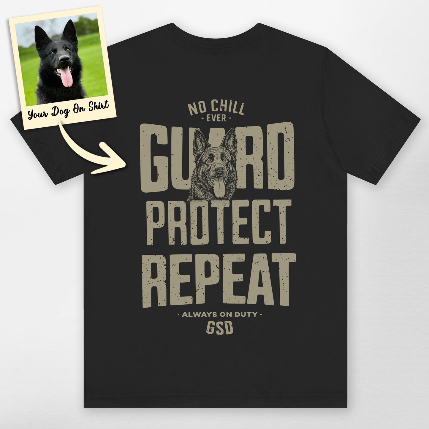 Customized German Shepherd Shirts Guard Protect Re