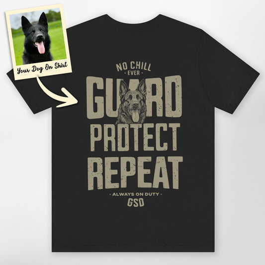 Customized German Shepherd Shirts Guard Protect Re