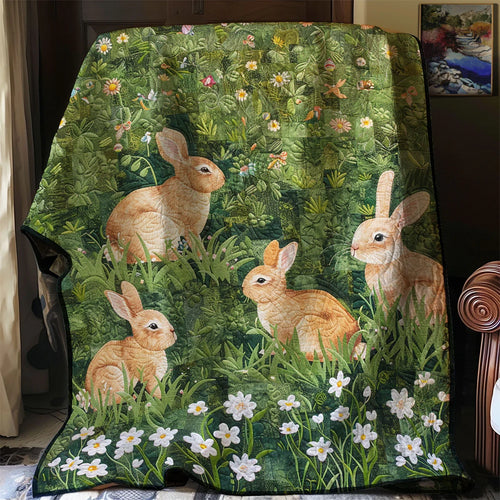 Cute Bunny Quilt Blanket