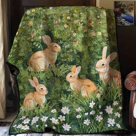 Cute Bunny Quilt Blanket