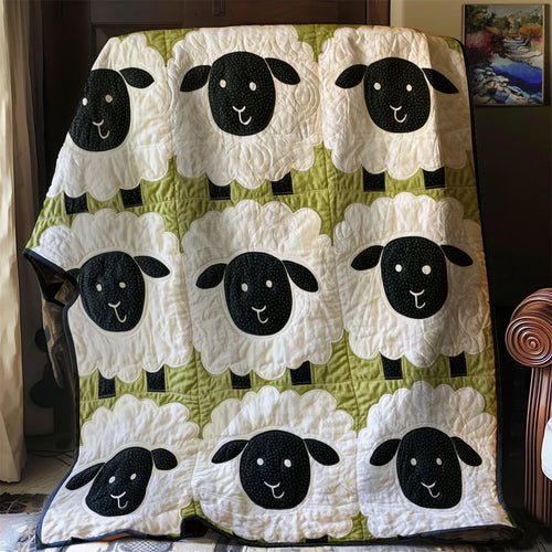 Cute Sheep Quilt Blanket