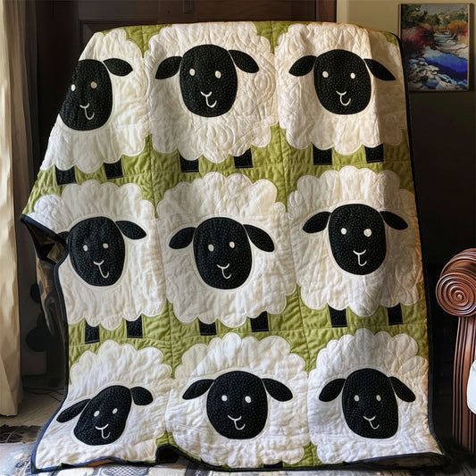 Cute Sheep Quilt Blanket
