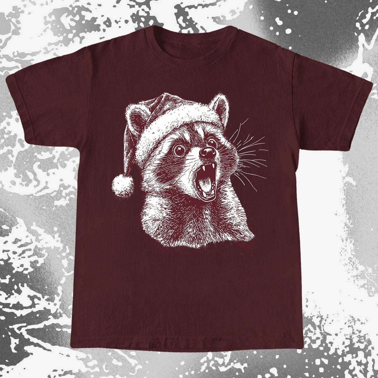 Christmas Raccoon Energy, funny meme tee gift (view 7)