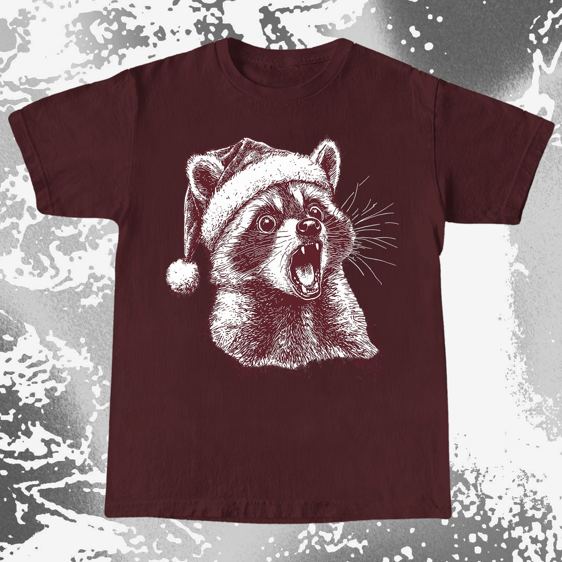 Christmas Raccoon Energy, funny meme tee gift (view 7)