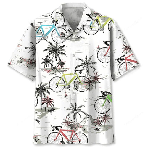 Cycling Coconut Hawaiian Shirt