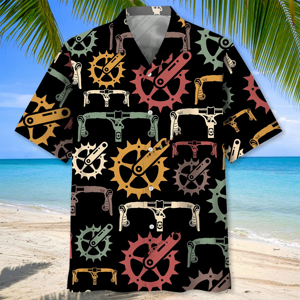 Cycling Colorful Hawaiian Shirt