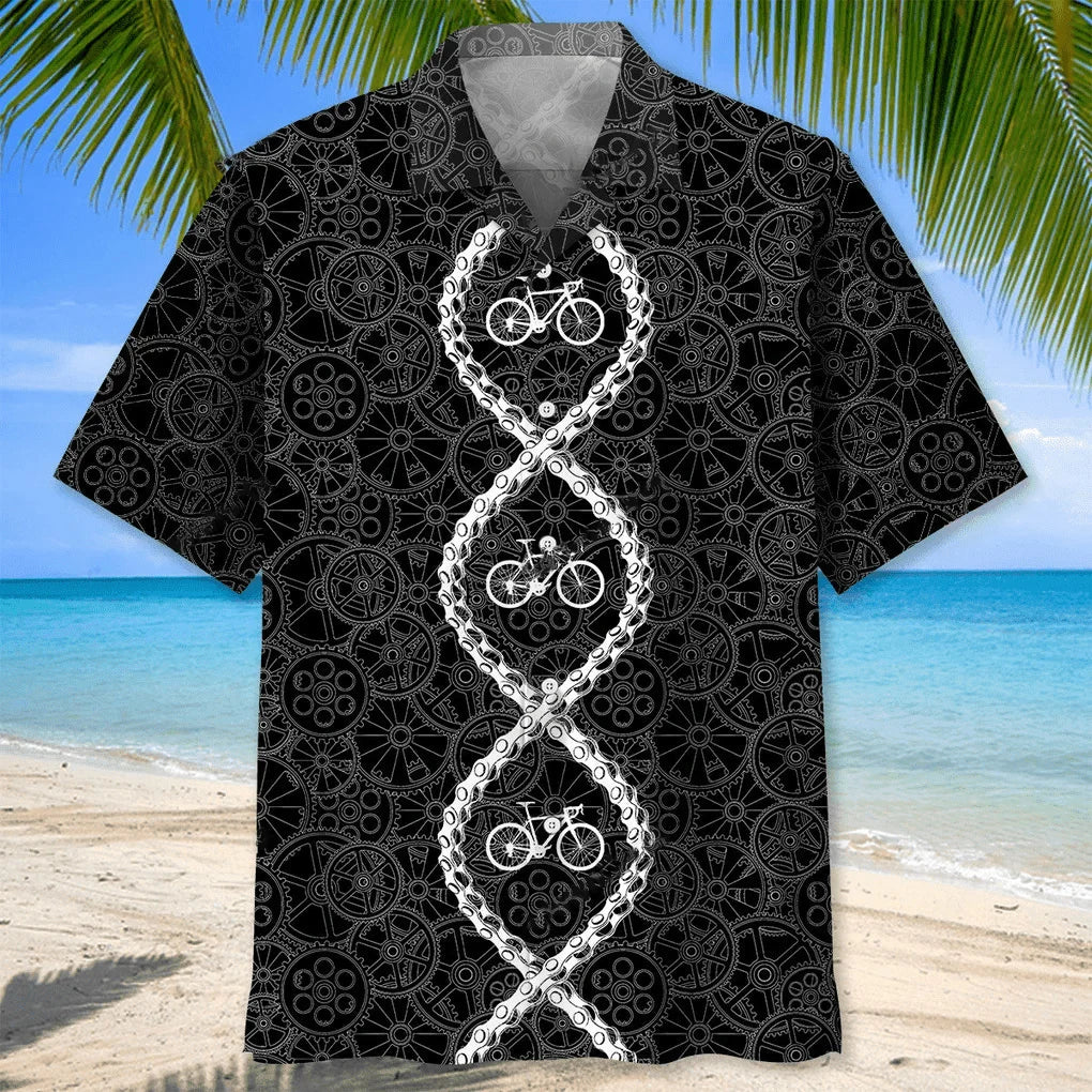 Cycling Dna Hawaiian Shirt