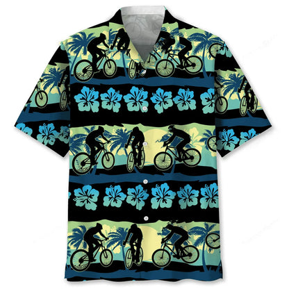 Cycling Nature Beach Hawaiian Shirt