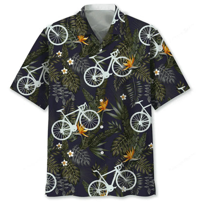 Cycling Nature Hawaiian Shirt