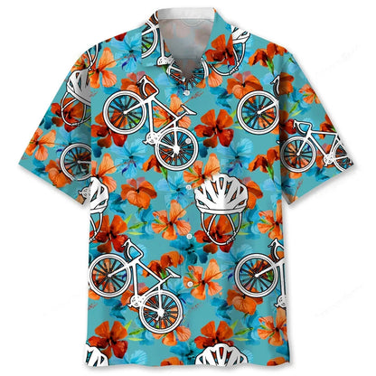Cycling Nature Tropical Hawaiian Shirt