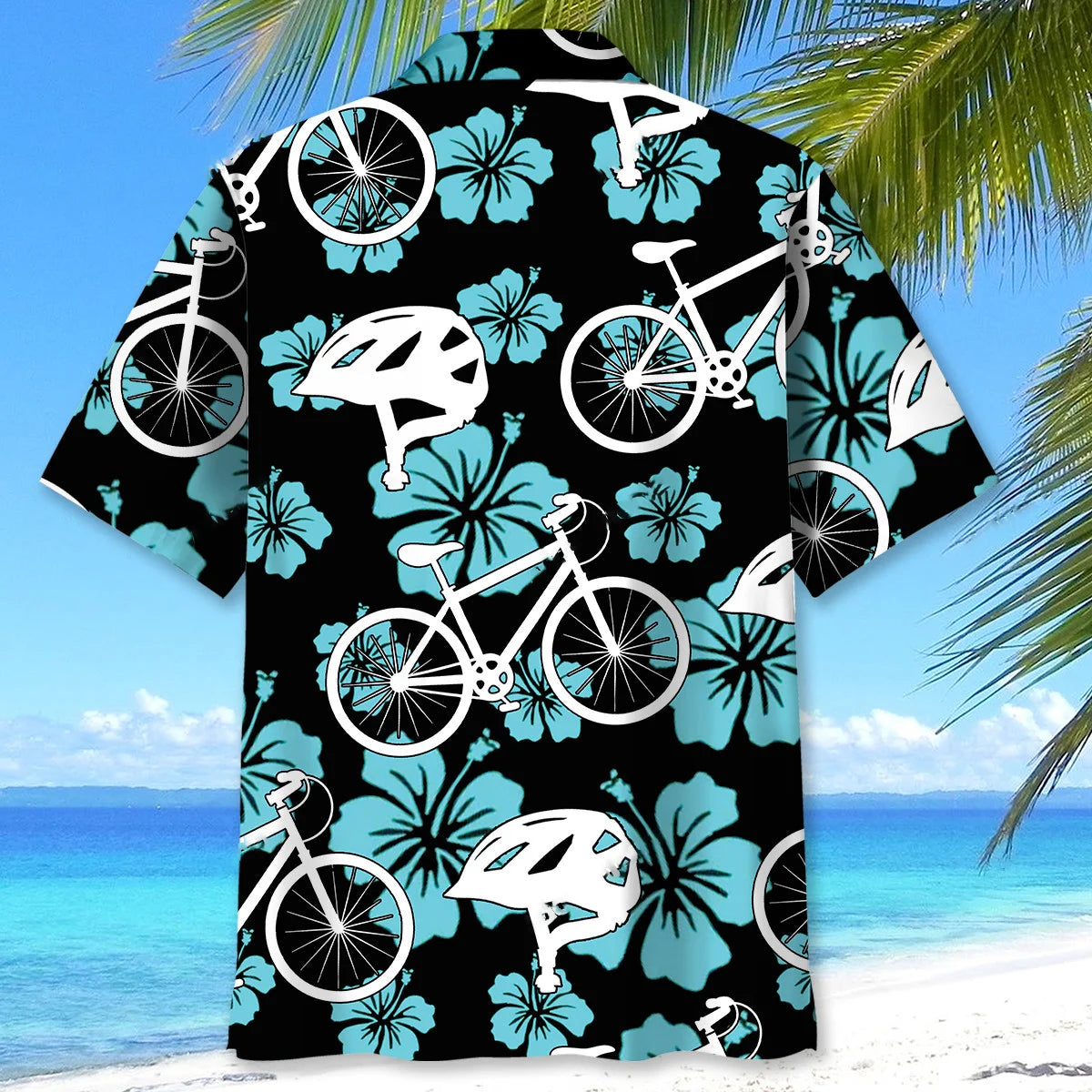 Cycling Neon Hibiscus Hawaiian Shirt