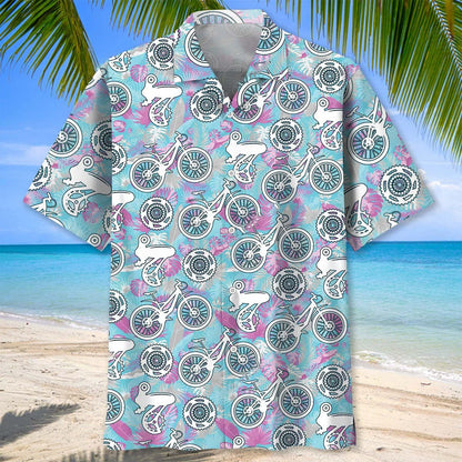 Cycling Parts Tropical Hawaiian Shirt