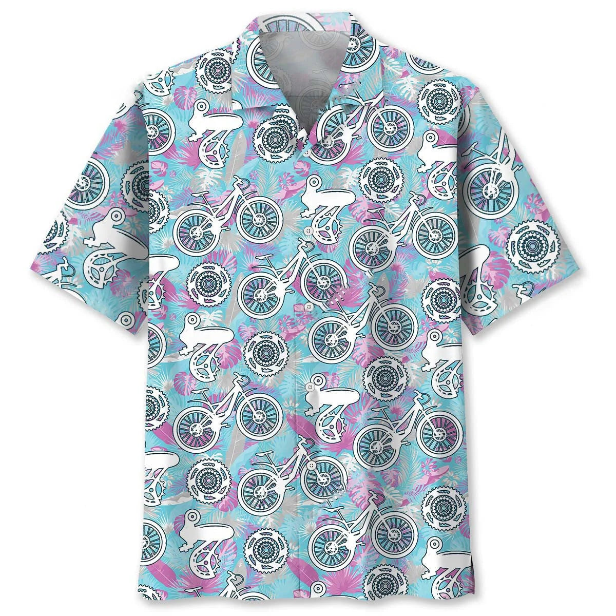 Cycling Parts Tropical Hawaiian Shirt