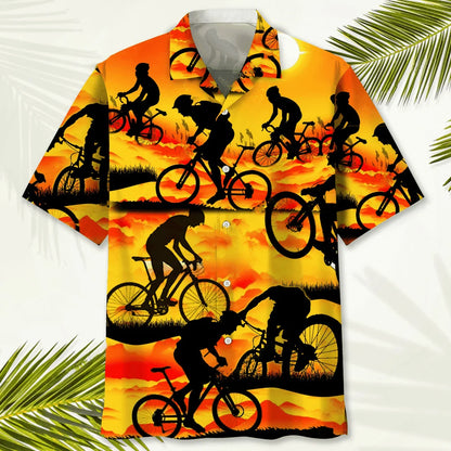 Cycling Sunshine Hawaiian Shirt