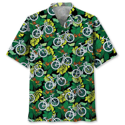 Cycling Tropical Hawaiian Shirt