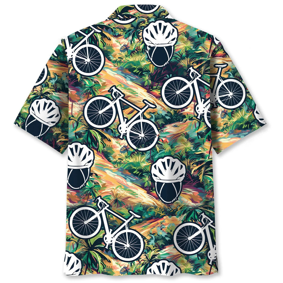 Cycling Tropical Terrain Hawaiian Shirt