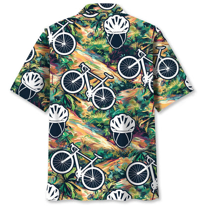 Cycling Tropical Terrain Hawaiian Shirt