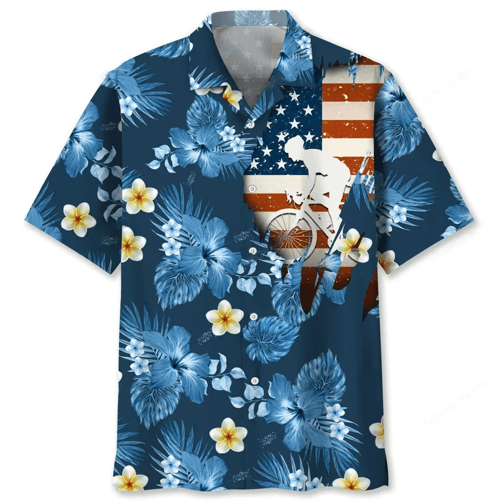 Cycling Usa Blue Tropical