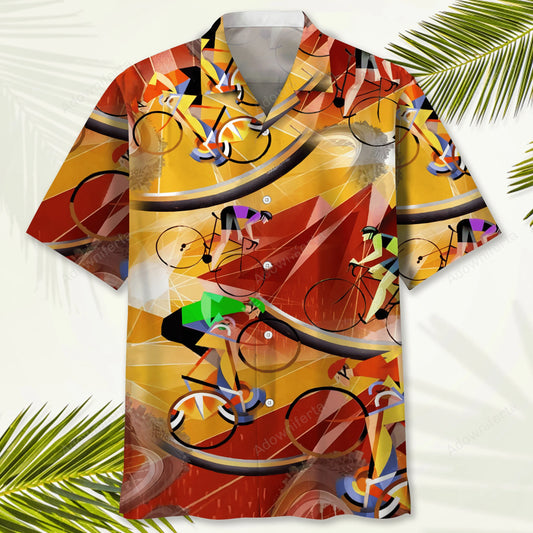 Cycling Vintage Hawaiian Shirt - S - hawaiian shirt