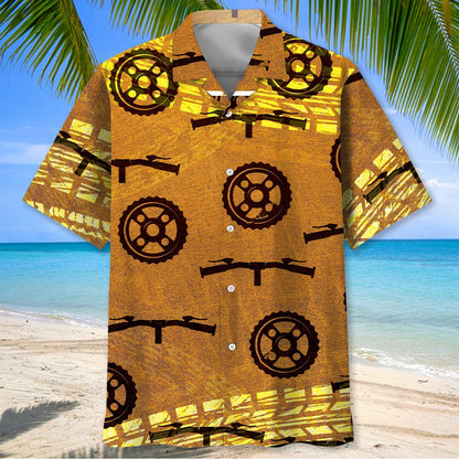 Cycling Wheel Track Hawaiian Shirt
