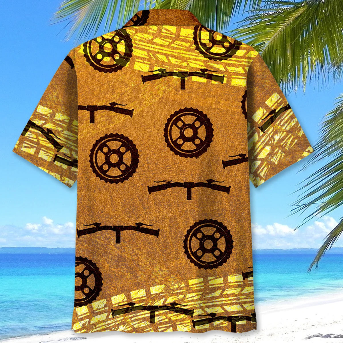 Cycling Wheel Track Hawaiian Shirt