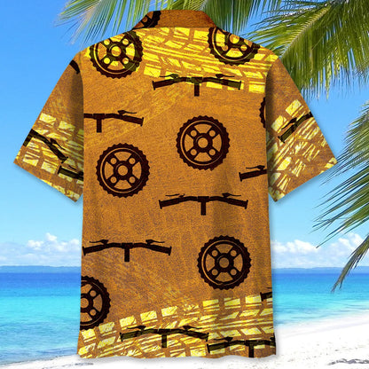 Cycling Wheel Track Hawaiian Shirt