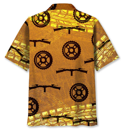 Cycling Wheel Track Hawaiian Shirt