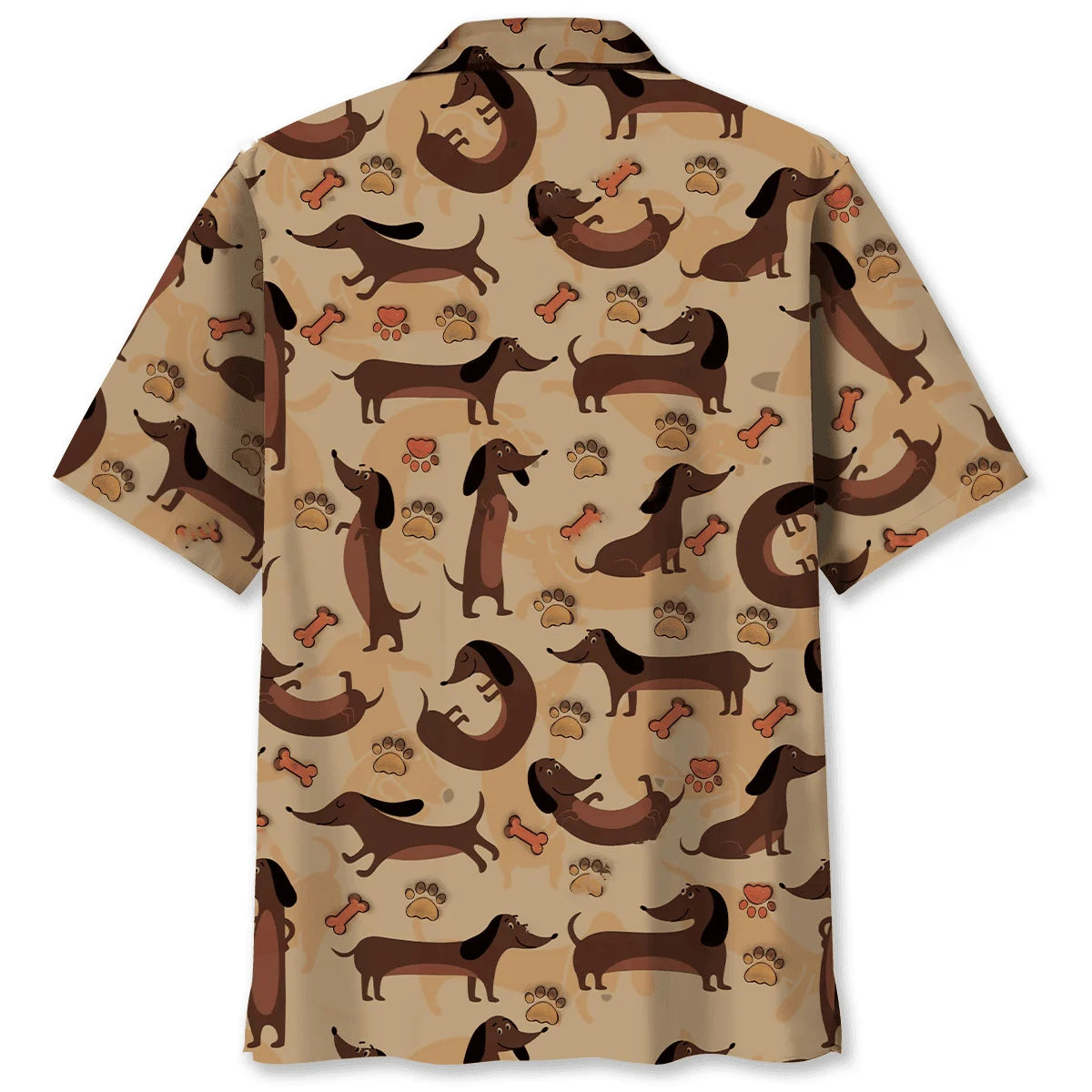 Dachshund Brown Hawaiian Shirt