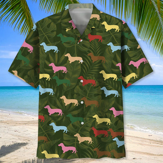 Dachshund Color Hawaiian Shirt - S - hawaiian shirt
