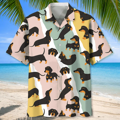 Dachshund Hawaii Funny Hawaiian Shirt