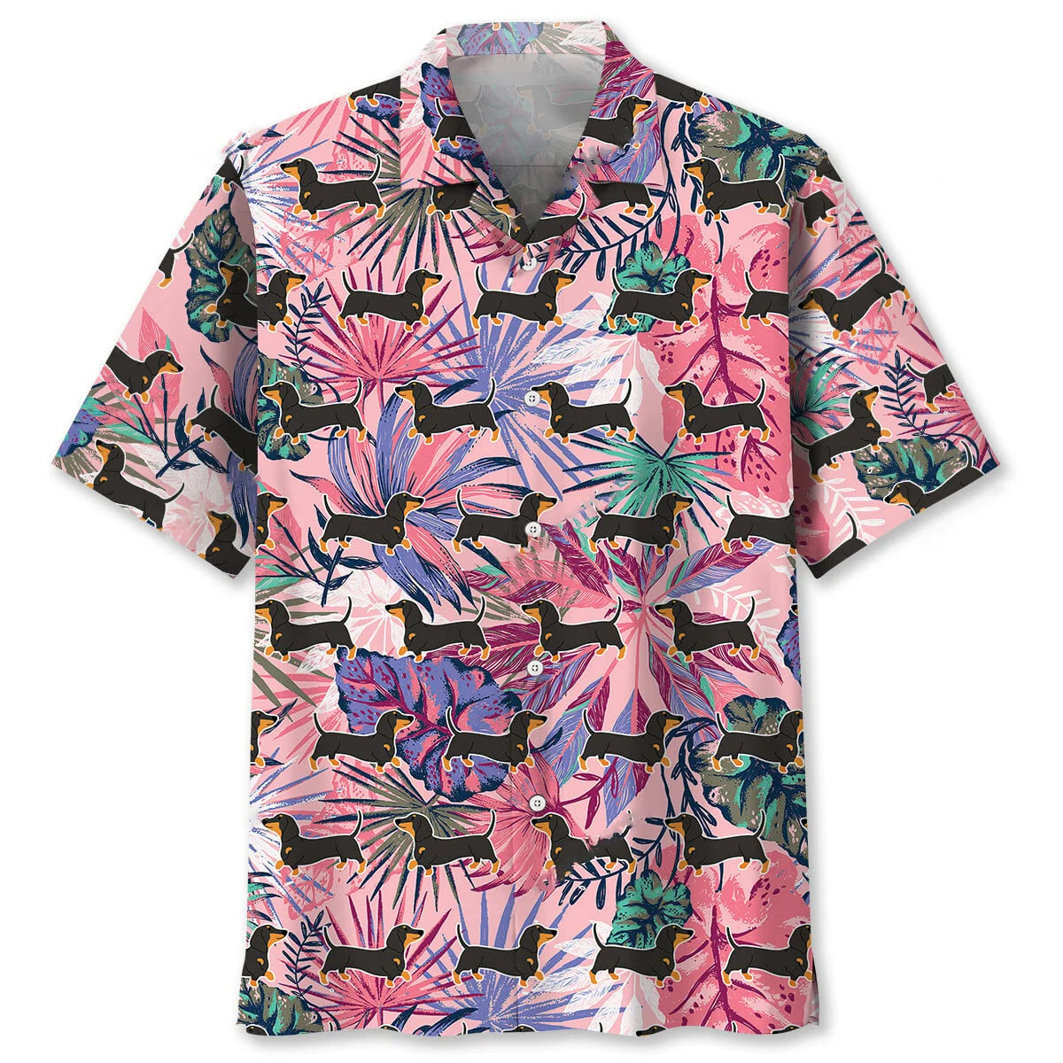 Dachshund Tropical Hawaiian Shirt