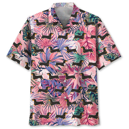 Dachshund Tropical Hawaiian Shirt