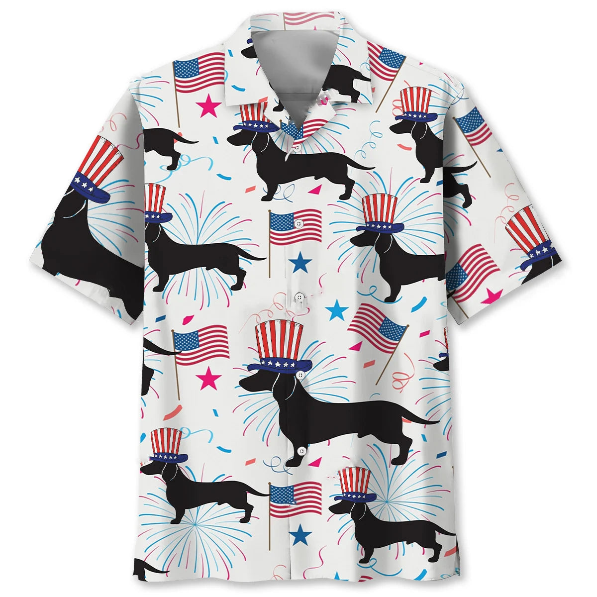 Dachshund Usa Proud Hawaiian Shirt